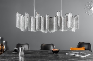 LUSTRA ELEGANCE 76 cm ARGINTIE 39108 STIL MODERN - Img 2