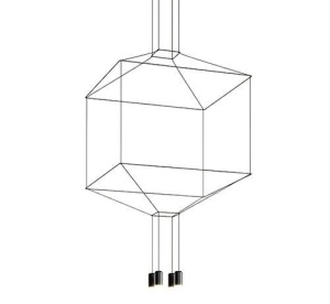 LUSTRA FLUSSO 4,NEAGRA, CONFECTIONATA DIN METAL, STIL MODERN