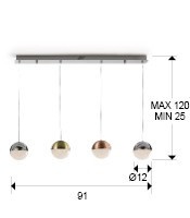 LUSTRA/PLAFONIERA CU LED SPHERE 793659 DESIGN MODERN SCHULLER - Img 3