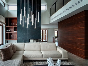 LUSTRA/PLAFONIERA VARAS, 50/300 CM, ALB MAT/CROM/OPAL, DIN METAL SI ACRIL, STIL MODERN - Img 2