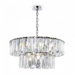 LUSTRA PUNTES MOD043PL-12CH, DIN METAL SI STICLA, STIL MODERN, MAYTONI