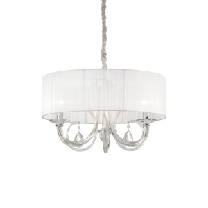 LUSTRA SWAN SP3, ALB, DIN STICLA, STIL MODERN