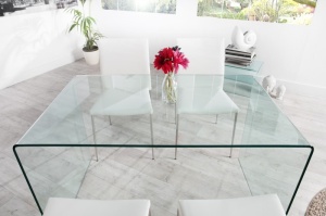 MASA/BIROU 120CM, GHOST 22862, STICLA SECURIZATA,DESIGN MODERN - Img 3
