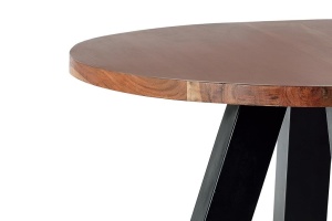 MASA DINING 1145, MARO/NEGRU, LEMN MASIV DE ACACIA SI METAL, STIL VINTAGE/INDUSTRIAL G&C - Img 2