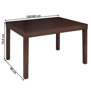 MASA DINING EXTENSIBILA FARO, STEJAR INCHIS, STIL MODERN, TK - Img 2
