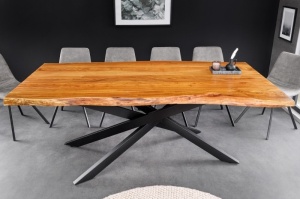 MASA DINING, MAMMUT 200CM, NATUR MIERE, DIN LEMN DE SALCAM/METAL, ARTIM GROUP COLLECTION