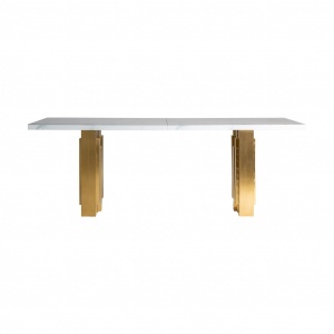 MASA DINING NEVA REF. 29771, DIN METAL SI STICLA, STIL MODERN, VIC