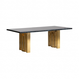 MASA DINING NEVA REF. 29772, DIN METAL SI STICLA, STIL MODERN, VIC - Img 2
