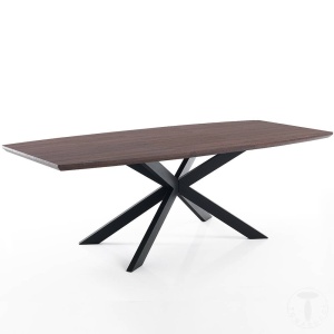 MASA ELEGANTA EXTENSIBILA 160/210CM, HICS DARK, COD 3291, STIL MODERN, REALIZATA DIN METAL SI MDF - Img 3