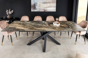 MASA EXTENSIBILA 180-220-260CM, METAL, STICLA SI CERAMICA, ASPECT MARMURA, ARTIM GROUP SELECTION - Img 3