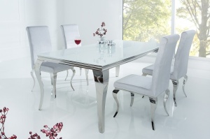 MASA STIL BAROC 180CM, DE LUX, DIN METAL SI STICLA, OPAL, ARTIM GROUP SELECTION