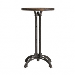 MASUTA DE BAR BUCKIE REF. 25327, DIN LEMN MASIV DE ULM SI METAL, STIL VINTAGE, VIC