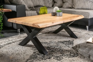 MASUTA DE CAFEA 110CM, MAMMUT, DIN LEMN MASIV DE SALCAM, STIL INDUSTRIAL