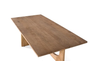 MASUTA DE CAFEA 152CM, NATUR, LEMN DE MANGO, MODEL DEOSEBIT - Img 3