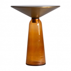 MASUTA DE CAFEA AUXILIAR REF. 29827, DIN METAL SI STICLA, STIL MODERN, VIC