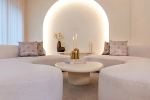 MASUTA DE CAFEA BLOOMSTONE, 110 CM, ALBA, DIN MDF SI ECO PLASTER, RICHMOND INTERIORS - Img 3