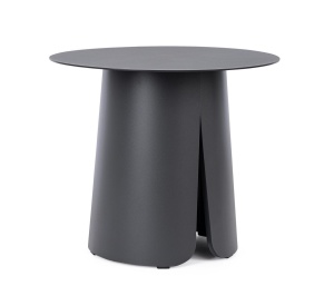 MASUTA DE CAFEA BRYAN NEAGRA, CONFECTIONATA DIN ALUMINIU SI OTEL INOXIDABIL, STIL MODERN