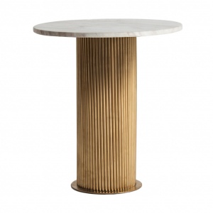 MASUTA DE CAFEA COEN REF. 28047, DIN METAL SI MARMURA SINTETICA, STIL MODERN, VIC