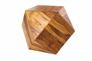 MASUTA DE CAFEA, DIAMOND 40CM, DIN LEMN, DESIGN INDUSTRIAL, COD 43072 - Img 3