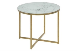 MASUTA DE CAFEA EFECT MARMURA ALISMA 50 AURIU STIL MODERN