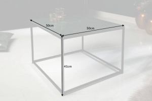MASUTA DE CAFEA, ELEMENTS 50CM COD 40114, DIN METAL SI MARMURA, DESIGN MODERN - Img 7