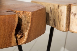 MASUTA DE CAFEA GOA 36558 DIN LEMN MASIV DE SALCAM DESIGN RUSTIC - Img 4