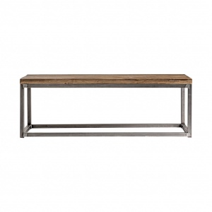 MASUTA DE CAFEA LOICH REF. 29517, DIN LEMN MASIV DE ULM SI METAL, STIL VINTAGE, VIC