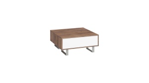MASUTA DE CAFEA MARO/ALB CU LED SI TELECOMANDA KING - DESIGN MODERN
