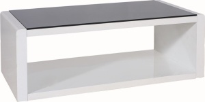MASUTA DE CAFEA MERY ALB HIGH GLOSS STIL MODERN