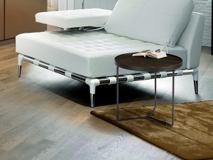 MASUTA DE CAFEA PAOLA, 50 CM, EFECT DE MARMURA NEAGRA/NEGRU MAT, BLAT DIN CERAMICA SI PICIOARE DIN METAL, STIL MODERN
