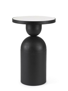 MASUTA DE CAFEA RONDEL 41, CONFECTIONATA DIN OTEL SI MARMURA, STIL MODERN