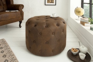 MASUTA DE CAFEA/TABURET 60 cm CHESTERFIELD 39424 STIL VINTAGE