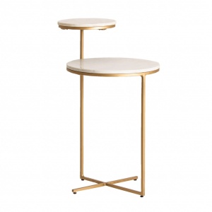 MASUTA DE CAFEA TWENG REF. 26759, DIN METAL SI MARMURA, STIL MODERN, VIC