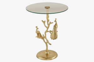 MASUTA DE CAFEA, WILDLIFE, 60CM, BLAT DIN STICLA SI METAL, ARTIM GROUP SELECTION - Img 3