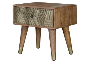 NOPTIERA SAVANA 6765, MARO/VERDE, LEMN MASIV DE MANGO, STIL MODERN G&C