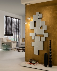 OGLINDA DECORATIVA CITY, 68x140 CM, DIN STICLA SI MDF, STIL MODERN