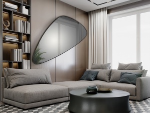 OGLINDA DECORATIVA ORIO, 85x165 CM, DIN STICLA SI MDF, STIL MODERN