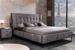 PAT BOUTIQUE 180X200CM, CATIFEA FINA, MICROFIBRA GRI, MODEL DEOSEBIT - Img 3