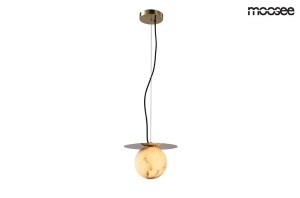 PENDUL HALO, AURIU, CONFECTIONATA DIN METAL SI STICLA, STIL MODERN