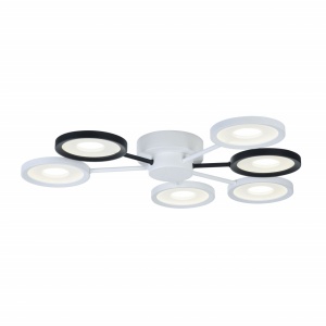 PLAFONIERA APRILIA MOD809-CL-06-72-WB , DIN METAL, NEAGRU/ALB, STIL MODERN, MAYTONI