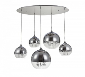 PLAFONIERA FERMI P140-PL-170-5-N, DIN METAL SI STICLA, STIL MODERN, MAYTONI