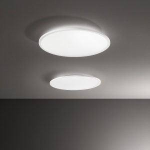 PLAFONIERA FLY SLIM PL D60, ALB, 60 CM, DIN ALUMINIU, STIL MODERN - Img 3