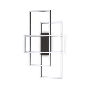 PLAFONIERA FRAME PL RETTANGOLO, NEGRU, DIN METAL, STIL MODERN