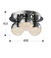 PLAFONIERA LED SPHERE 794017 DESIGN MODERN - SCHULLER - Img 3