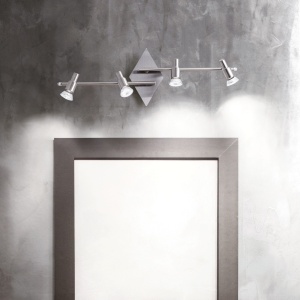 PLAFONIERA SLEM PL4, NICHEL, DIN METAL, STIL VINTAGE - Img 2