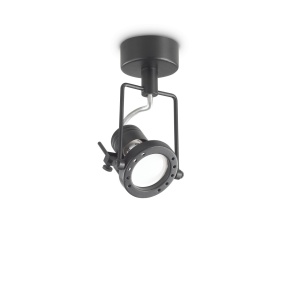 PLAFONIERA SLIDE PL1, NEGRU, DESIGN MODERN, IDEAL LUX