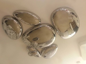 PLAFONIERA STONE MIRROR, DIN OTEL SI OGLINDA, STIL MODERN, B2