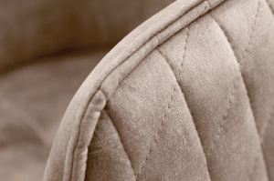 SCAUN BIROU, EUPHORIA, CATIFEA DE CULOARE SAMPANIEI, COD 41663, STIL MODERN - Img 3