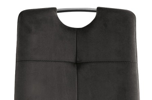 SCAUN DINING AXO, NEGRU BLUVEL 19/NEGRU MAT, TAPITERIE DIN CATIFEA SI PICIOARE DIN METAL, STIL MODERN - Img 6
