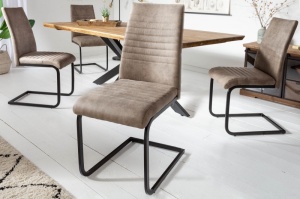 SCAUN DINING, DIN POLIESTER SI METAL, APARTMENT 40552, STIL MODERN